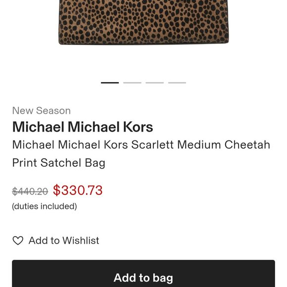 Brand new medium size Michael Kors calf hair leopard print bag - Picture 5 of 5